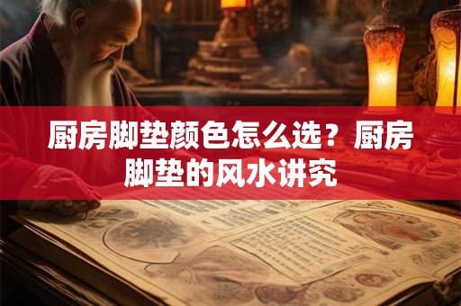 厨房脚垫颜色怎么选？厨房脚垫的风水讲究