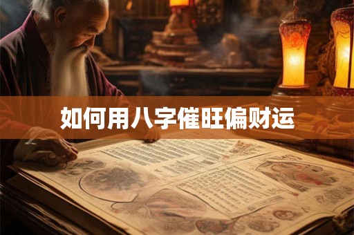 如何用八字催旺偏财运
