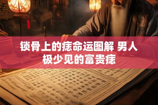 锁骨上的痣命运图解 男人极少见的富贵痣