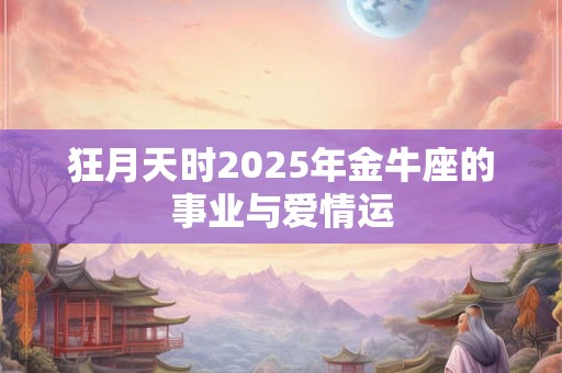 狂月天时2025年金牛座的事业与爱情运