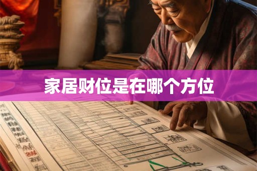 家居财位是在哪个方位