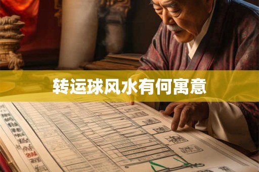 转运球风水有何寓意