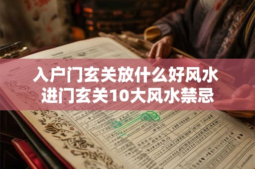 入户门玄关放什么好风水 进门玄关10大风水禁忌