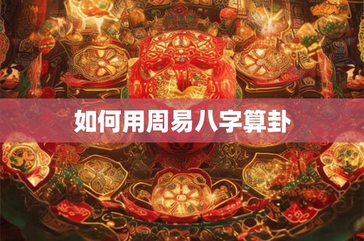 如何用周易八字算卦