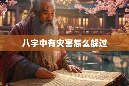 八字中有灾害怎么躲过