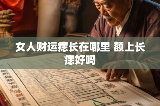 女人财运痣长在哪里 额上长痣好吗