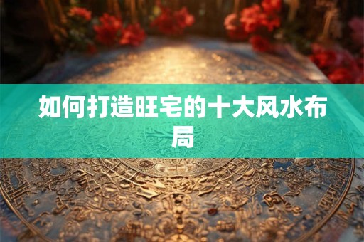 如何打造旺宅的十大风水布局