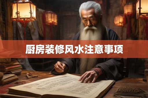 厨房装修风水注意事项