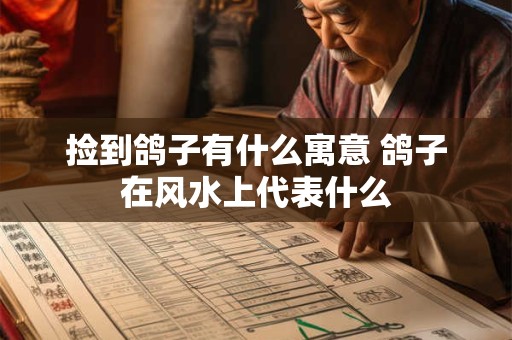 捡到鸽子有什么寓意 鸽子在风水上代表什么