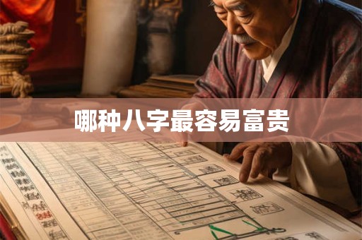 哪种八字最容易富贵