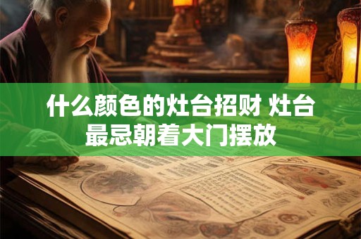 什么颜色的灶台招财 灶台最忌朝着大门摆放