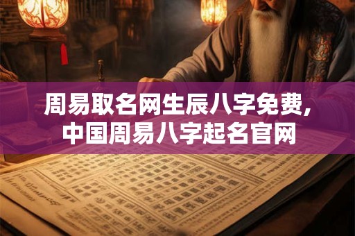 周易取名网生辰八字免费,中国周易八字起名官网
