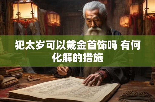犯太岁可以戴金首饰吗 有何化解的措施