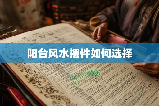 阳台风水摆件如何选择
