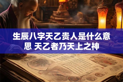 生辰八字天乙贵人是什么意思 天乙者乃天上之神