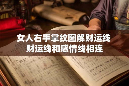 女人右手掌纹图解财运线 财运线和感情线相连