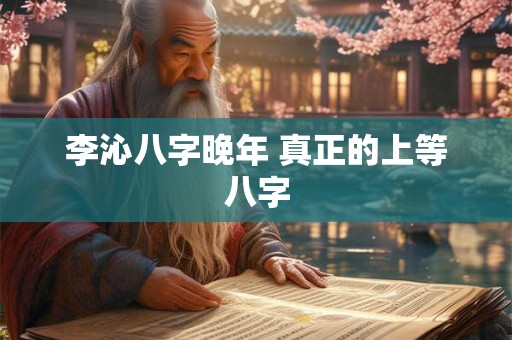 详细阅读:李沁八字晚年 真正的上等八字 李沁八字晚年 真正的上等八字