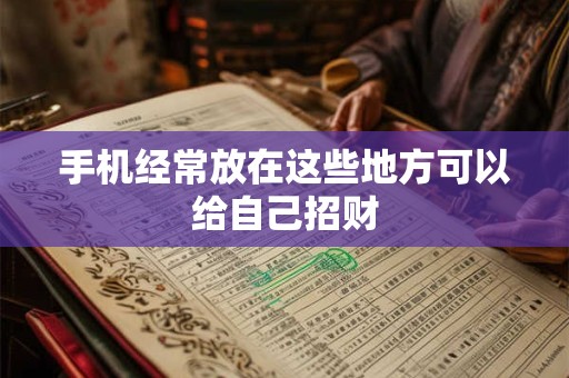 手机经常放在这些地方可以给自己招财
