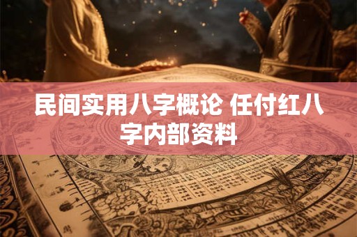 民间实用八字概论 任付红八字内部资料