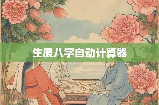 生辰八字自动计算器