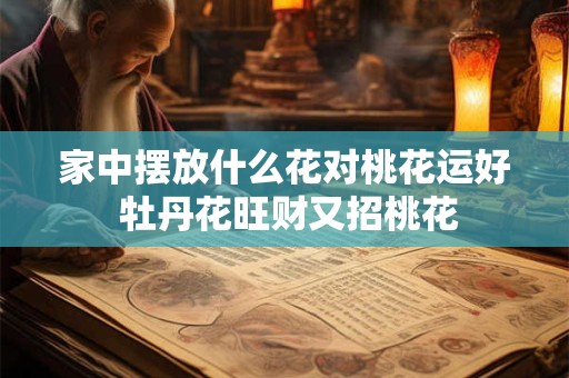 家中摆放什么花对桃花运好 牡丹花旺财又招桃花