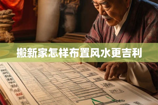 搬新家怎样布置风水更吉利