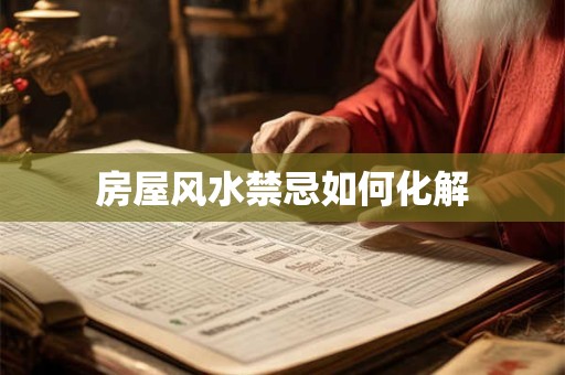 房屋风水禁忌如何化解