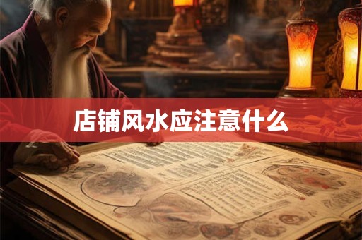 店铺风水应注意什么