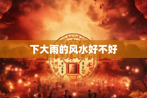下大雨的风水好不好
