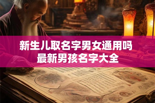 新生儿取名字男女通用吗 最新男孩名字大全