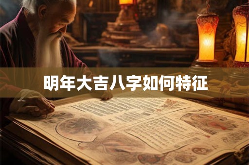 明年大吉八字如何特征