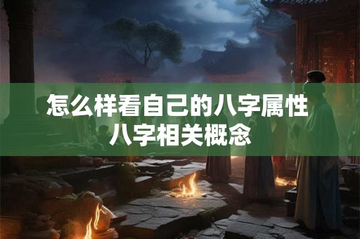 怎么样看自己的八字属性 八字相关概念