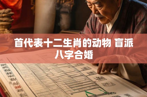 首代表十二生肖的动物 盲派八字合婚
