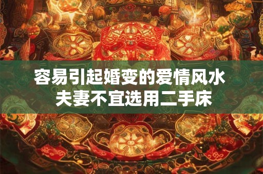 容易引起婚变的爱情风水  夫妻不宜选用二手床