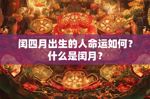 闰四月出生的人命运如何？什么是闰月？