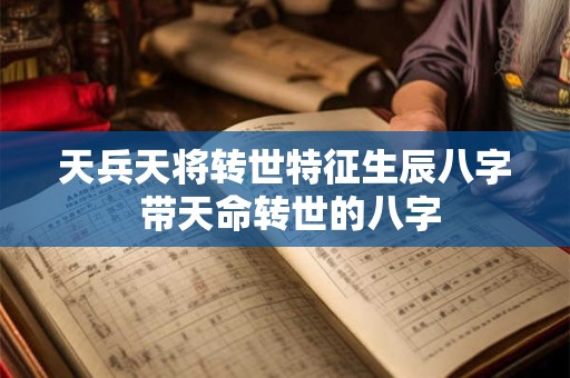 天兵天将转世特征生辰八字 带天命转世的八字