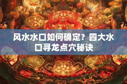 风水水口如何确定？四大水口寻龙点穴秘诀