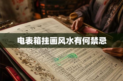 电表箱挂画风水有何禁忌