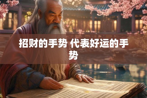 招财的手势 代表好运的手势