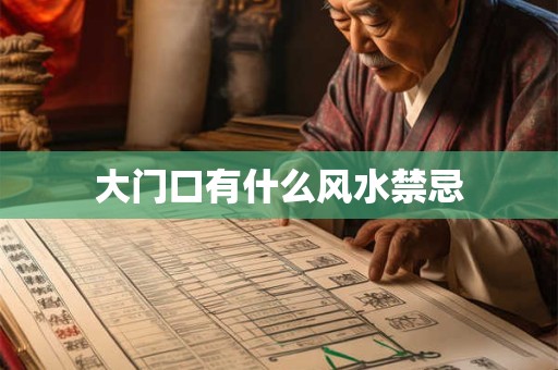 大门口有什么风水禁忌