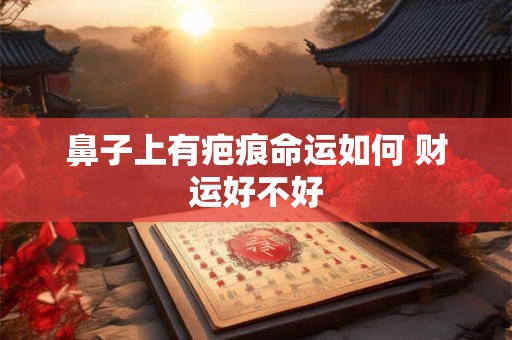 鼻子上有疤痕命运如何 财运好不好