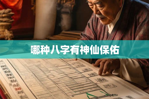 哪种八字有神仙保佑