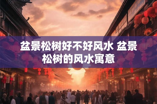 盆景松树好不好风水 盆景松树的风水寓意