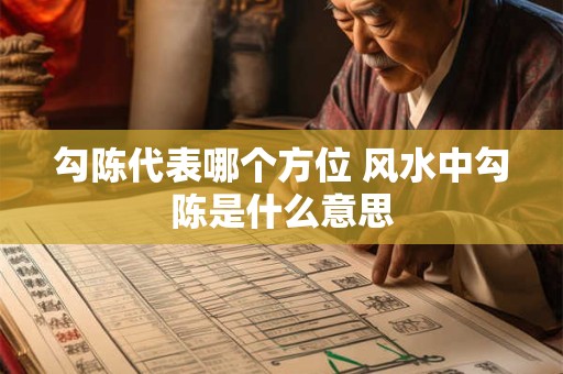 勾陈代表哪个方位 风水中勾陈是什么意思