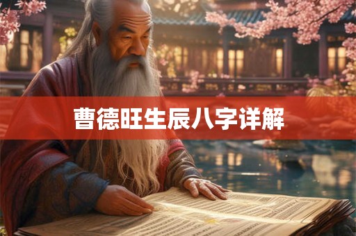 曹德旺生辰八字详解