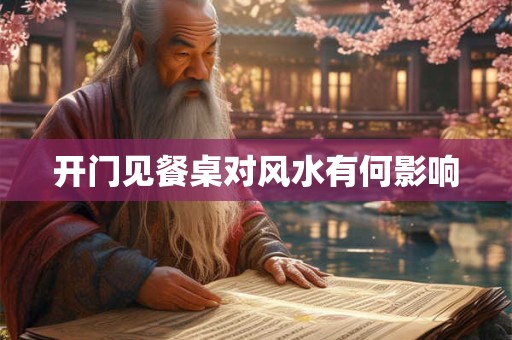 开门见餐桌对风水有何影响