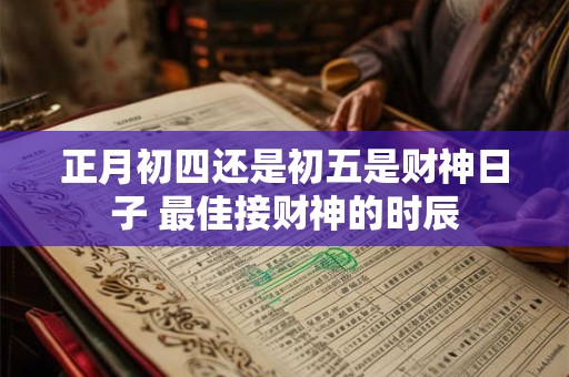 正月初四还是初五是财神日子 最佳接财神的时辰