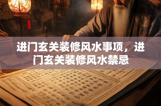 进门玄关装修风水事项，进门玄关装修风水禁忌