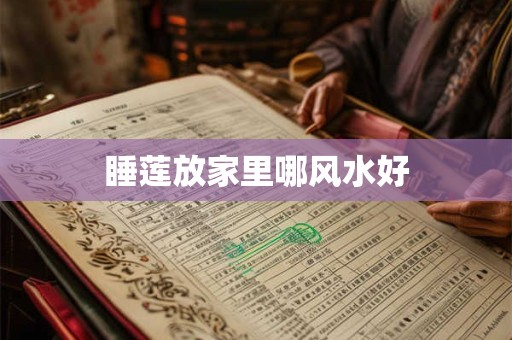 睡莲放家里哪风水好
