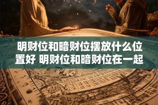 明财位和暗财位摆放什么位置好 明财位和暗财位在一起好吗